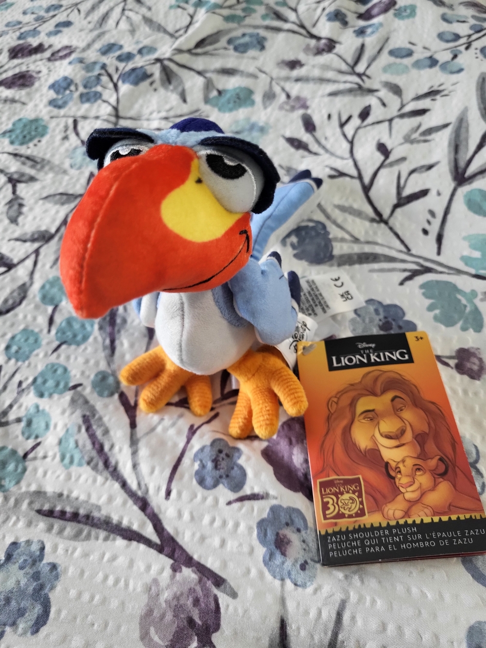 Disney Parks Zazu Shoulder Plush, The Lion King - BNWT